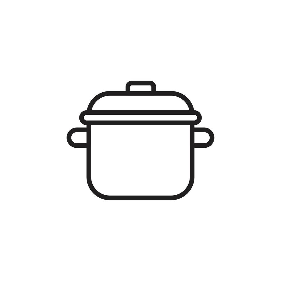 Pot icon template black color editable. Pot icon symbol Flat vector illustration for graphic and web design.