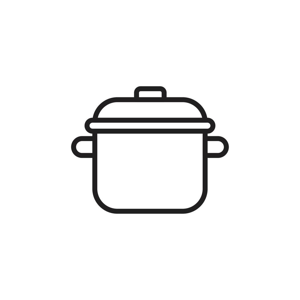 Pot icon template black color editable. Pot icon symbol Flat vector illustration for graphic and web design.