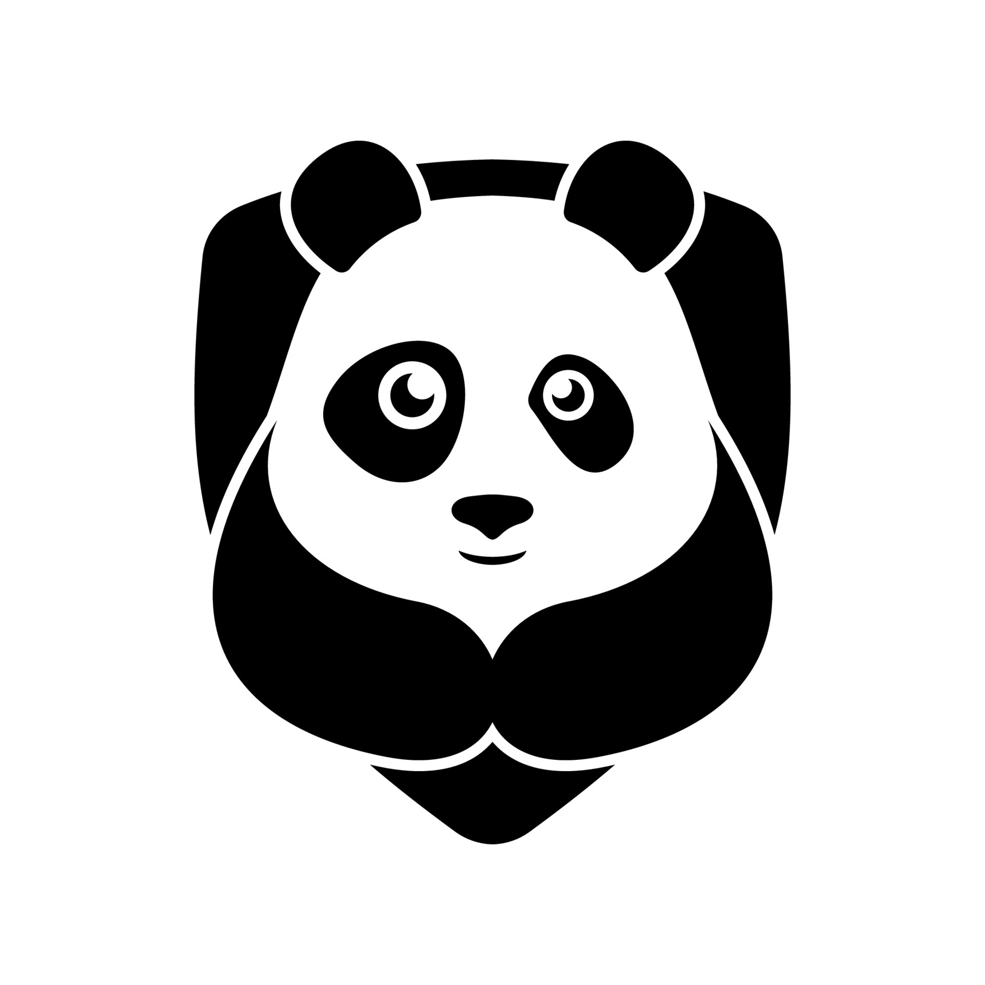 Panda icon design 6694350 Vector Art at Vecteezy