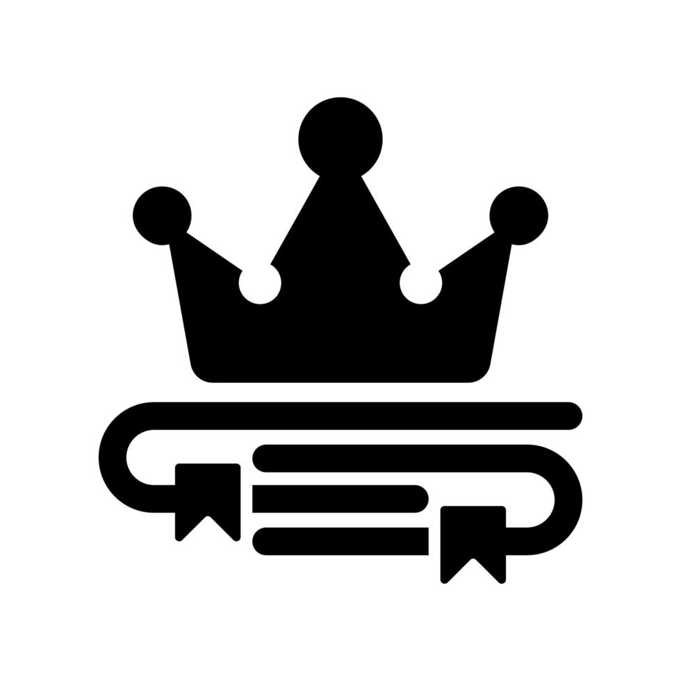 diseño de icono de libro rey vector