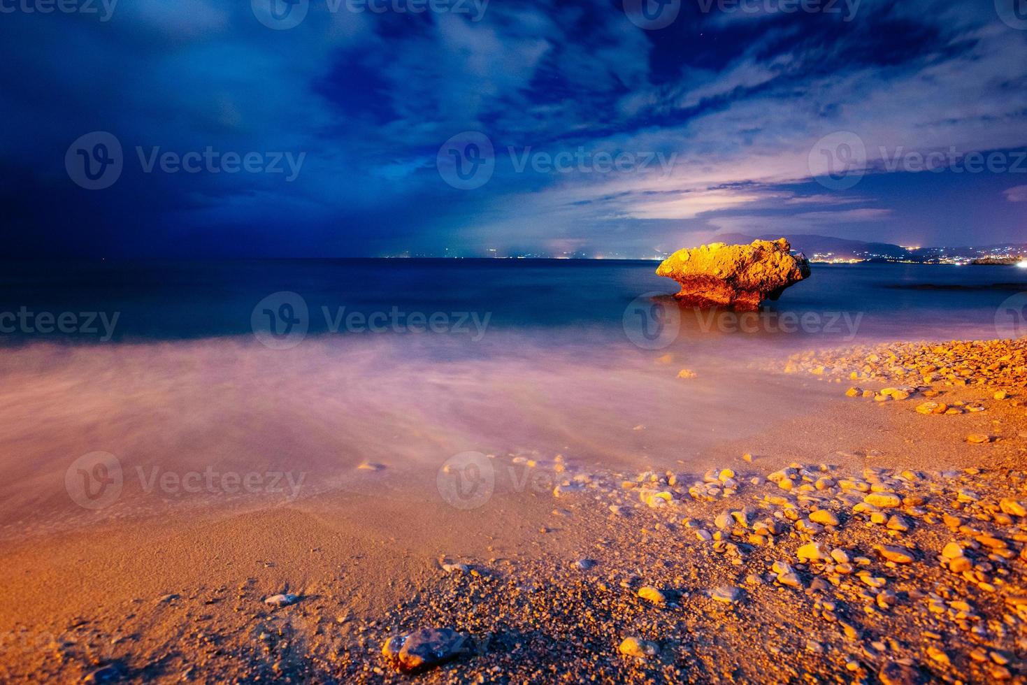 Night starry sky. Cloudy photo