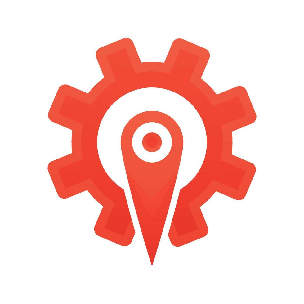 location service logo element design template icon vector