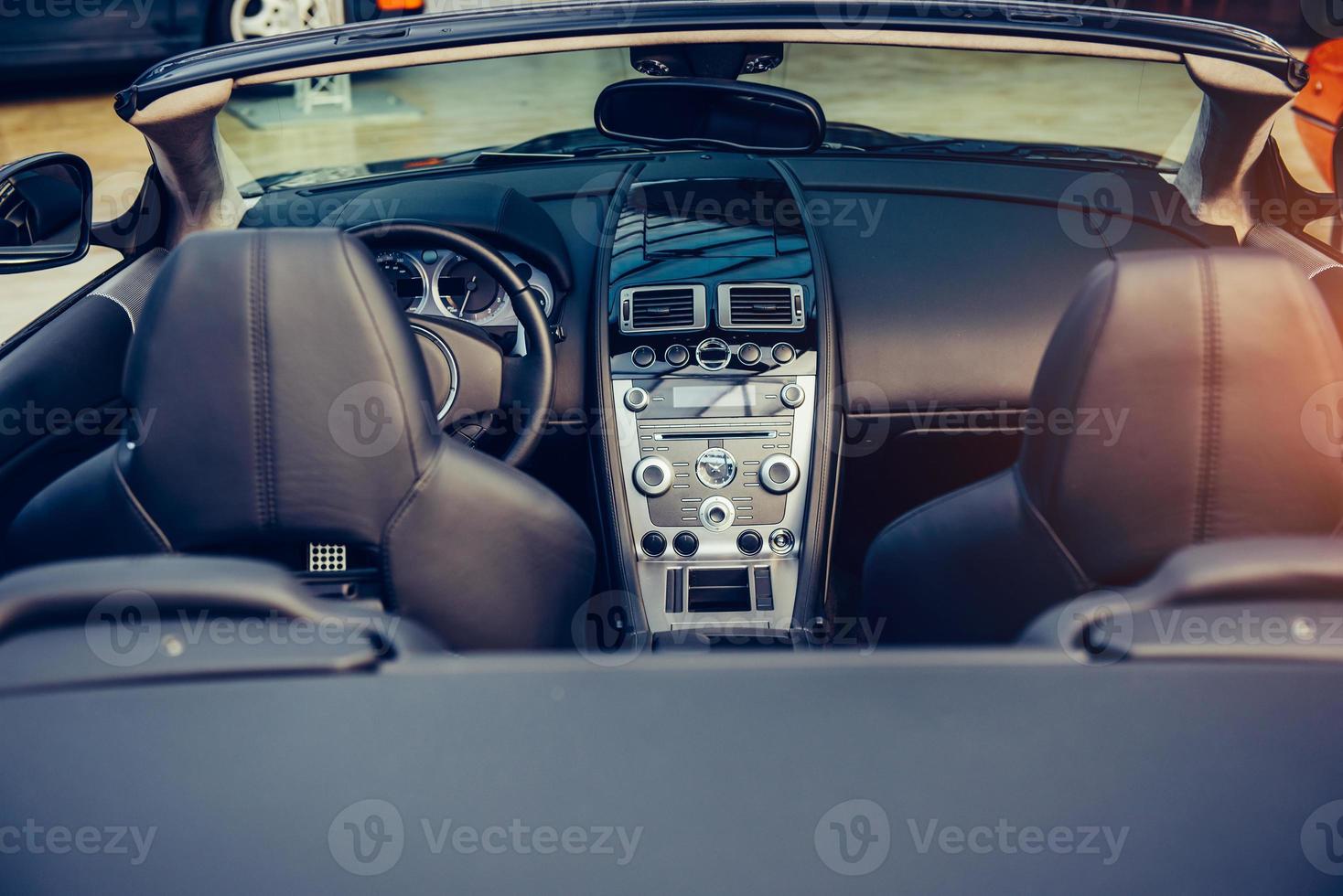 Luxury car interior photo