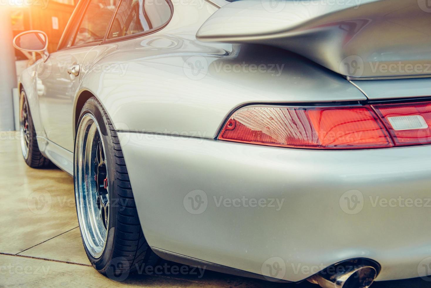 Rear view of a car photo