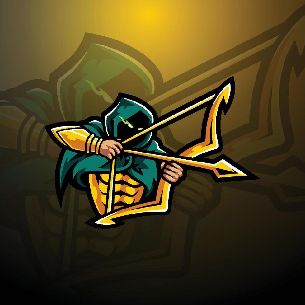 gamer mascot logo design vector