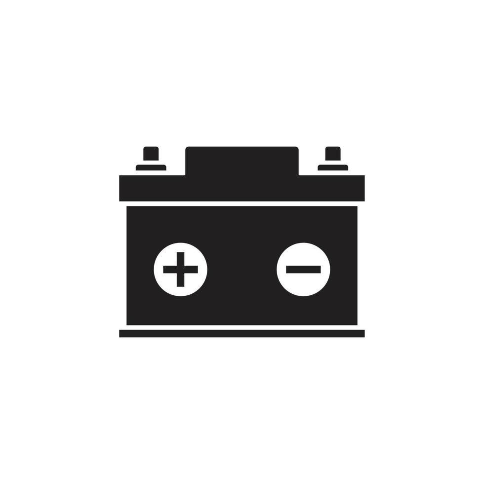 car battery vector icon template black color editable. car battery vector icon symbol Flat vector illustration for graphic and web design.