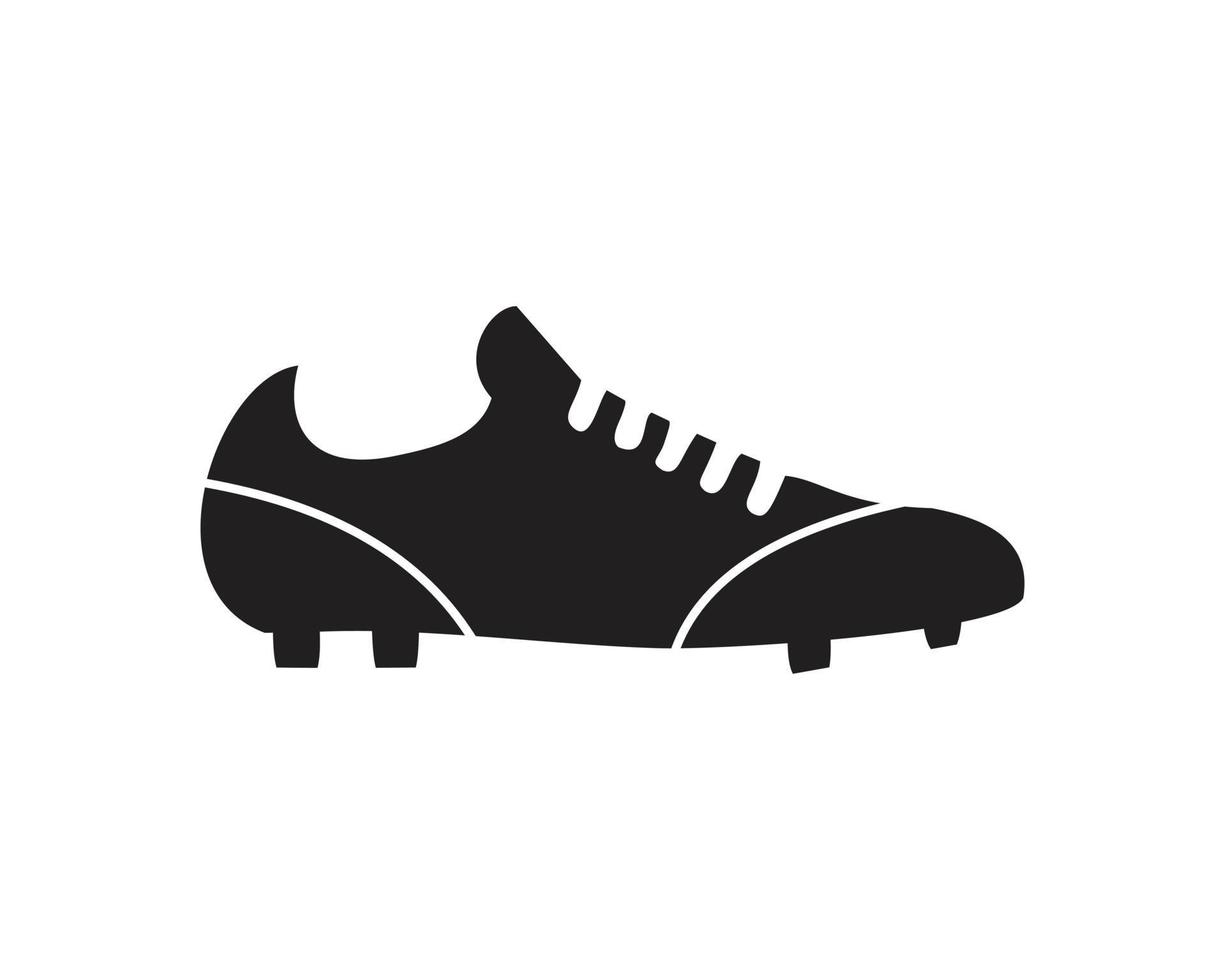 Plantilla de icono de botas de fútbol en color negro editable. Ilustración de vector plano de símbolo de icono de botas de fútbol para diseño gráfico y web.