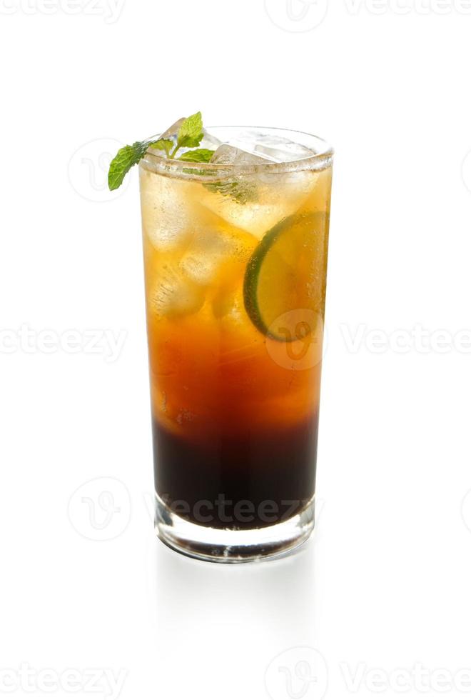 ice cofee lemon lime soda with clipping path photo