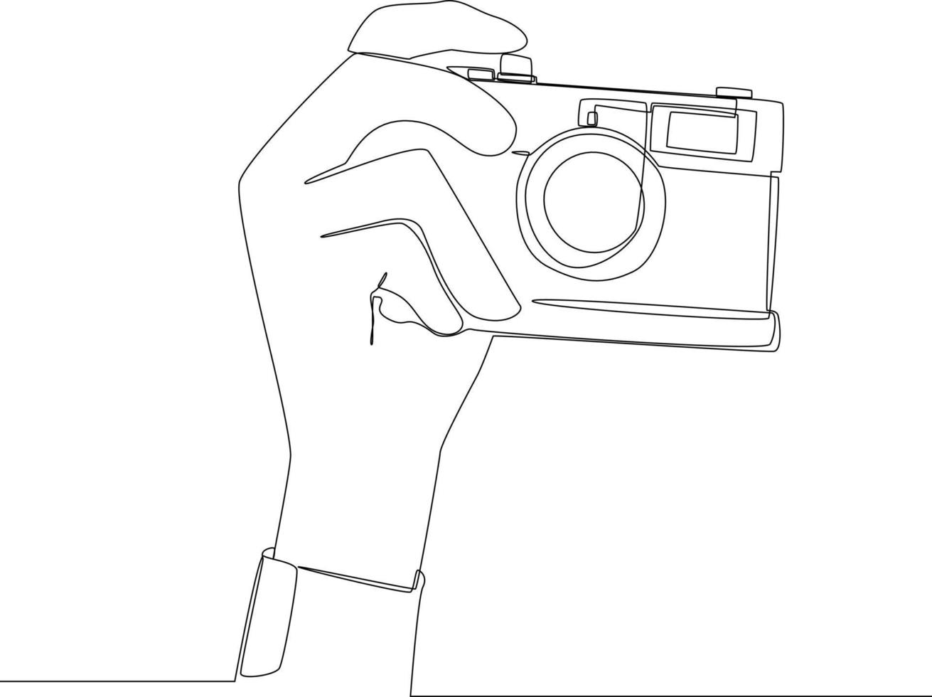 Continuous line drawing camera hi-res stock photography and images - Alamy