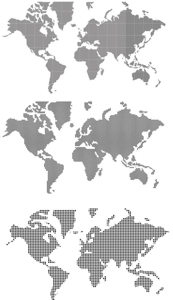 mapa del mundo, ilustración de vector plano simple, vector de mapa del mundo