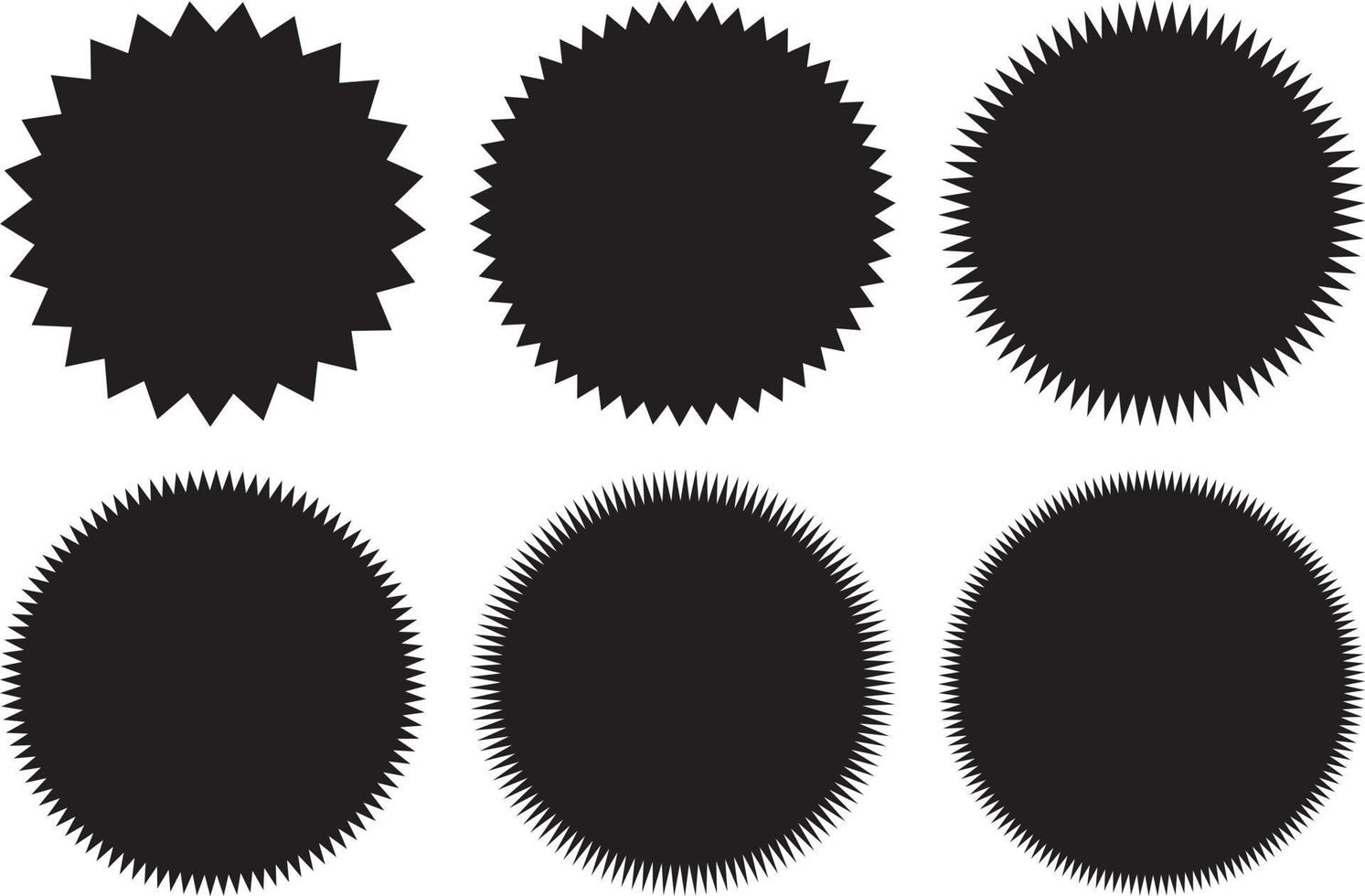 Sunburst badge icon vector