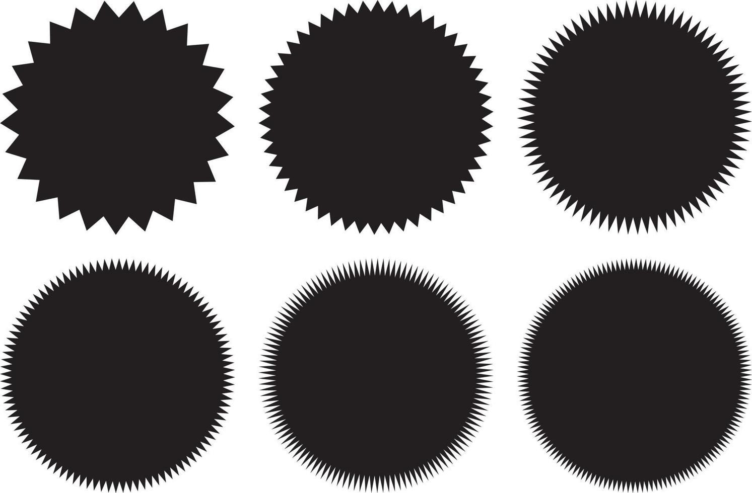 Sunburst badge icon vector