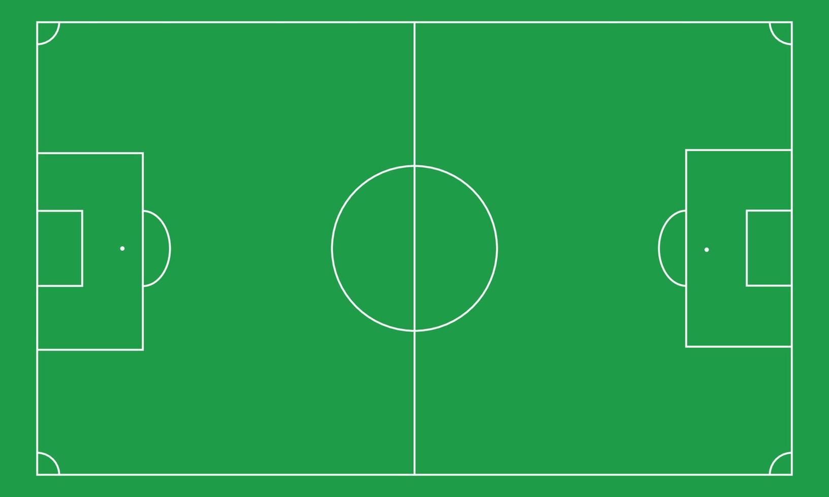 Football field, soccer field top view vector