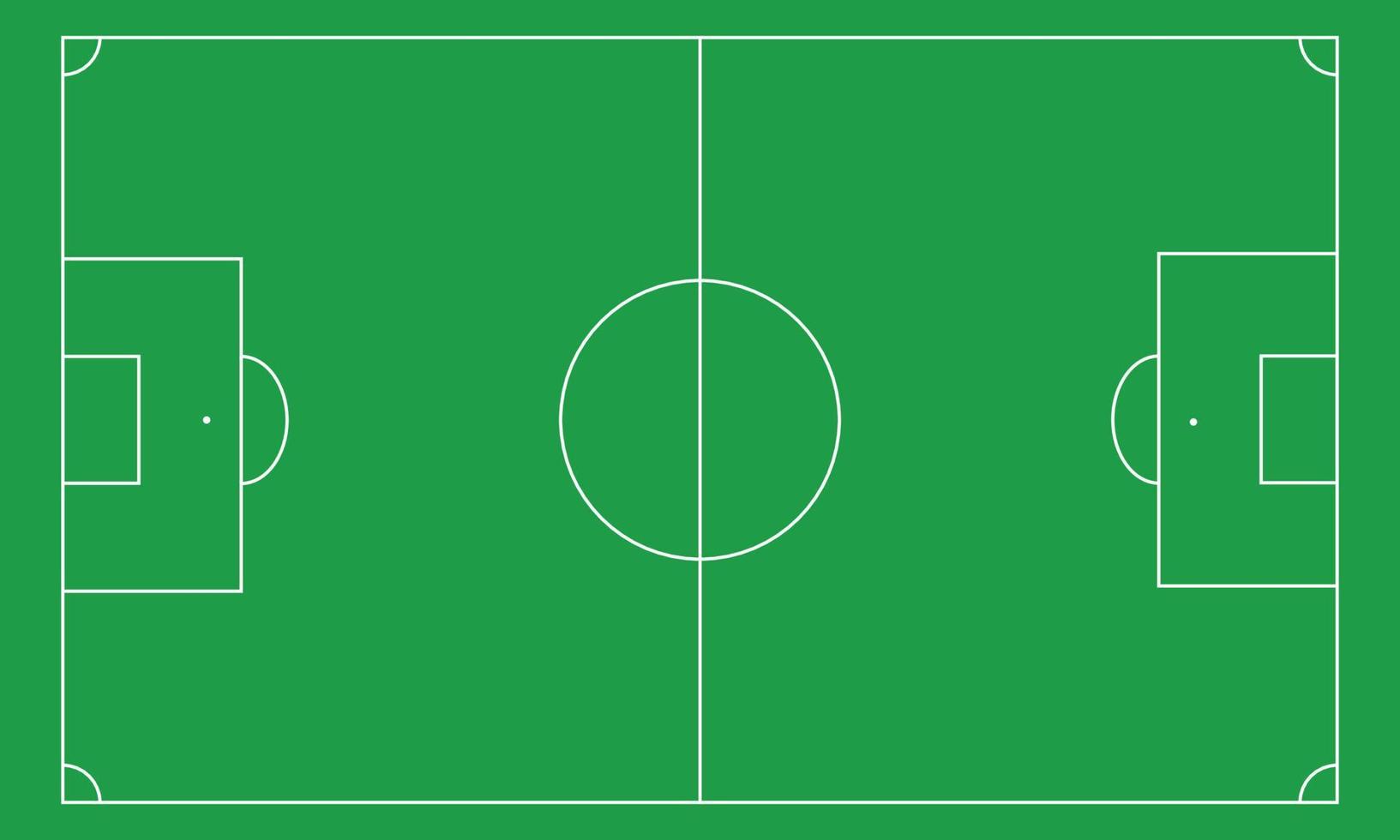 Football field, soccer field top view vector