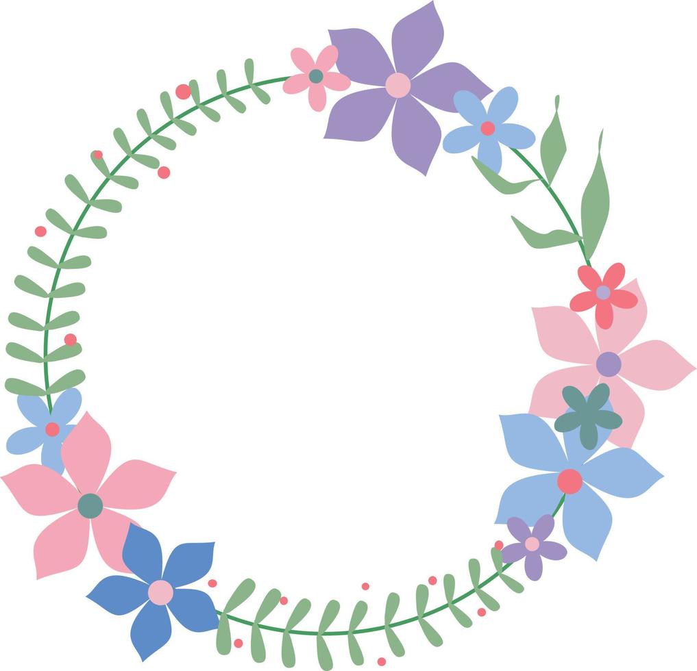 Floral Wreath 4 vector