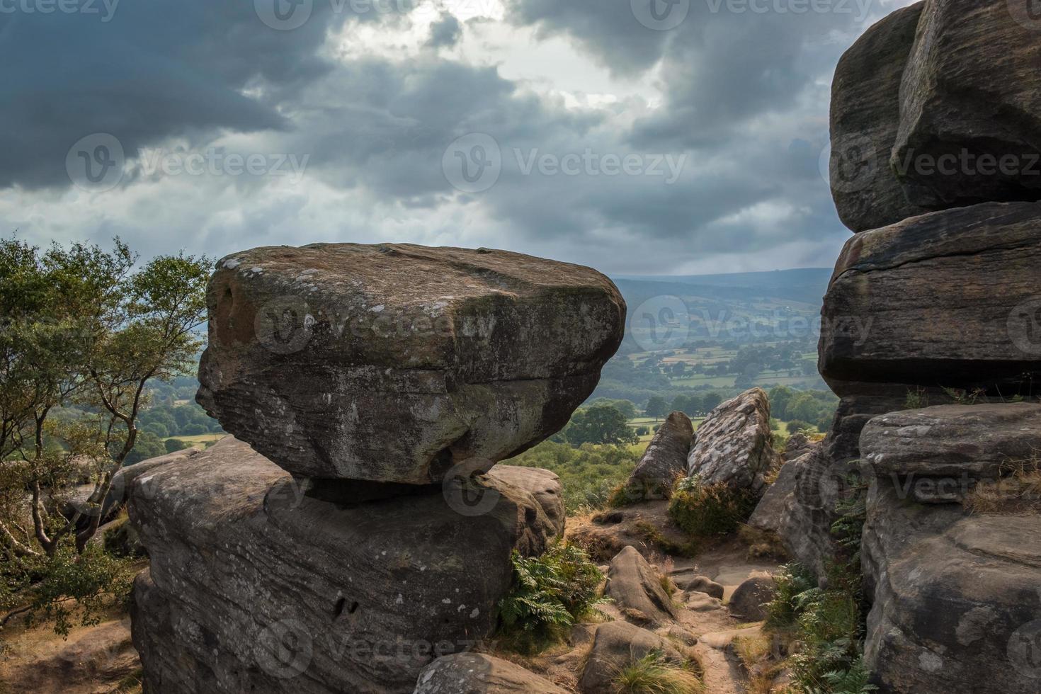 Scenic view of Brimham Rocks in Yorkshire Dales National Park photo