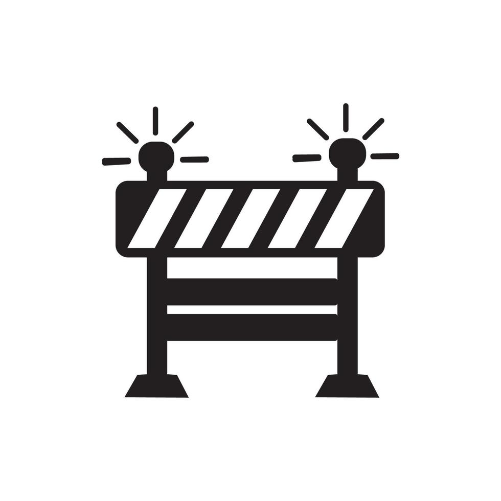 Roadblock icon vector image
