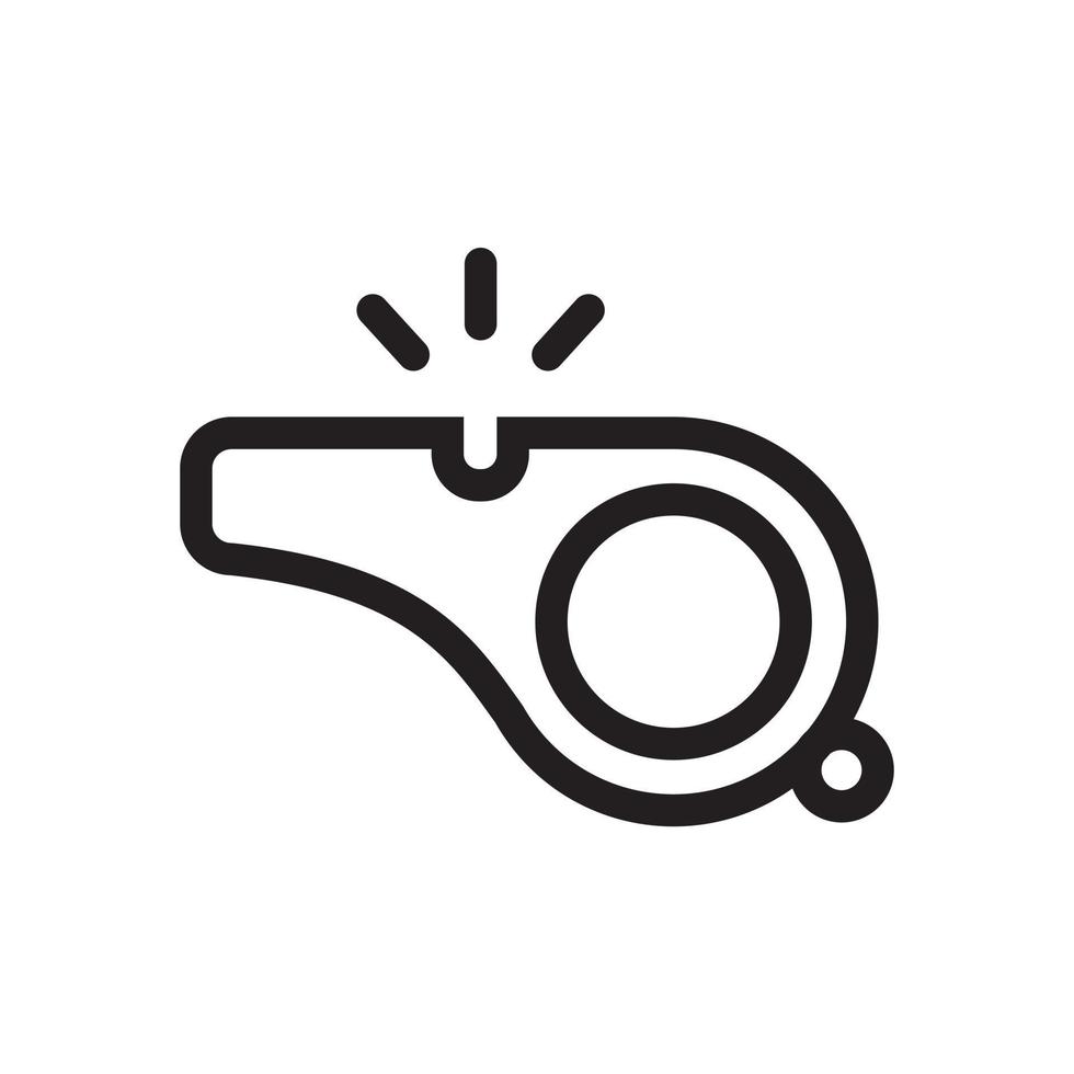 Whistle icon template black color editable. Whistle icon symbol Flat vector illustration for graphic and web design.