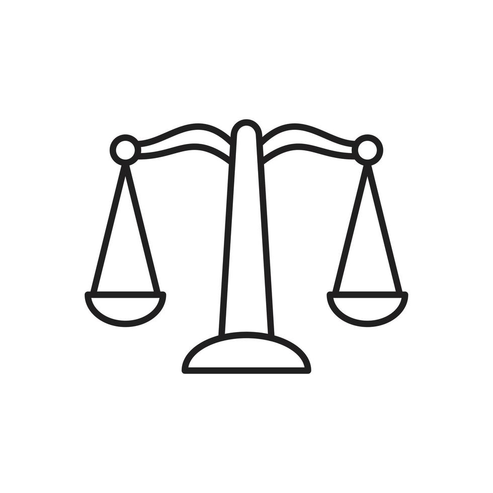 scale icon template black color editable. vector