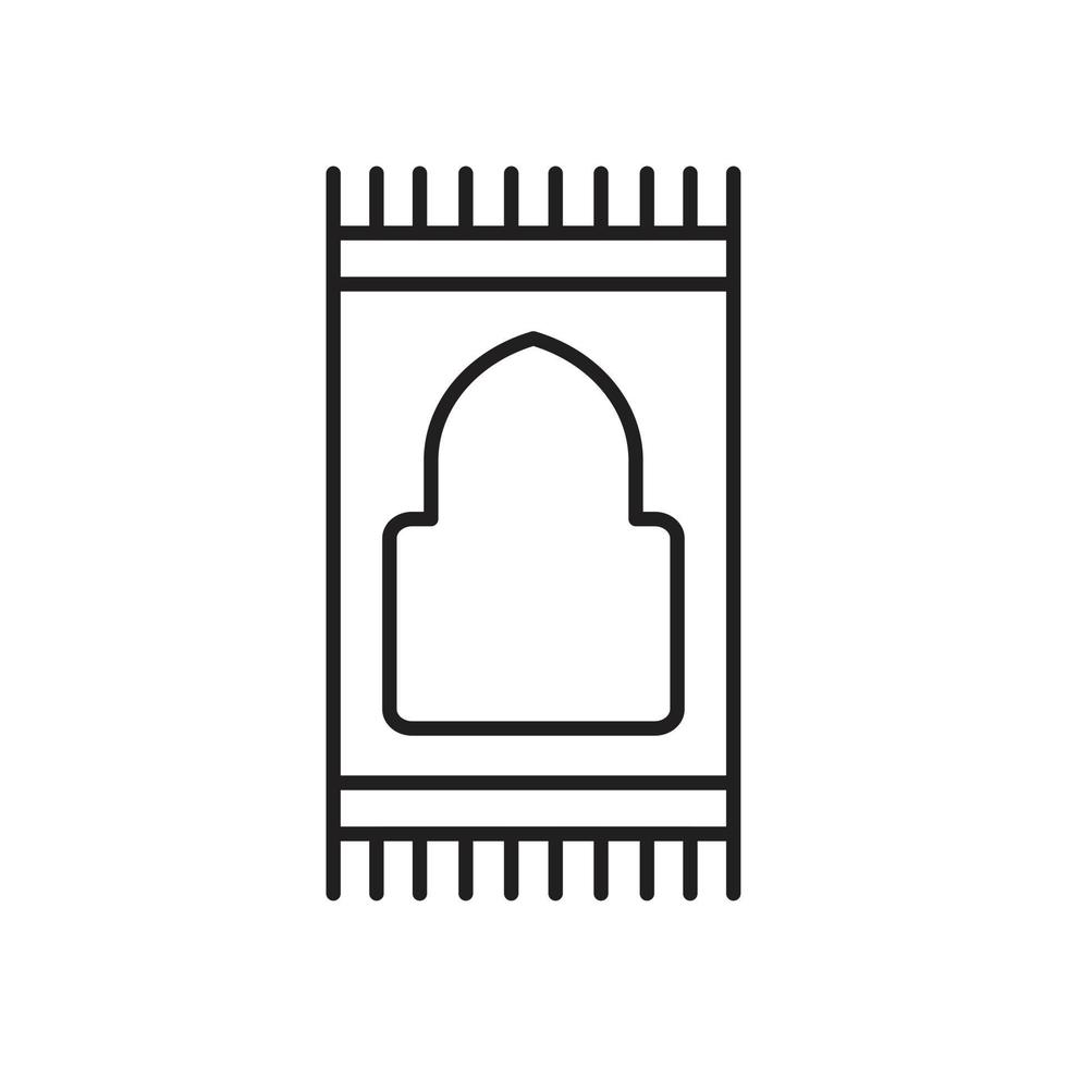 Prayer rug icon template black color editable. Prayer rug icon symbol Flat vector illustration for graphic and web design.