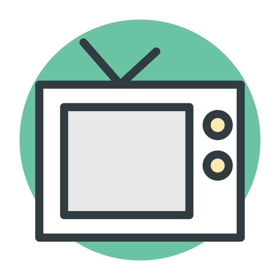 Trendy Television Concepts vector