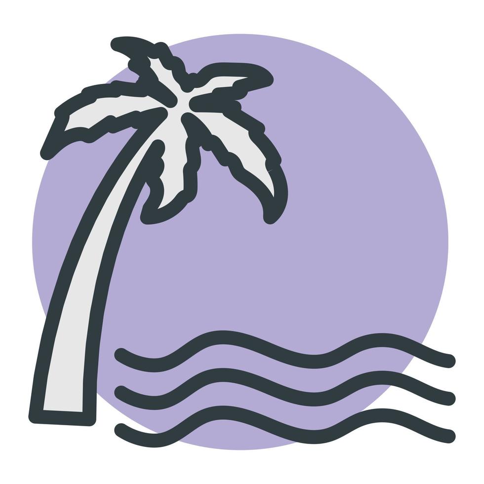 Tropical Place Concepts vector