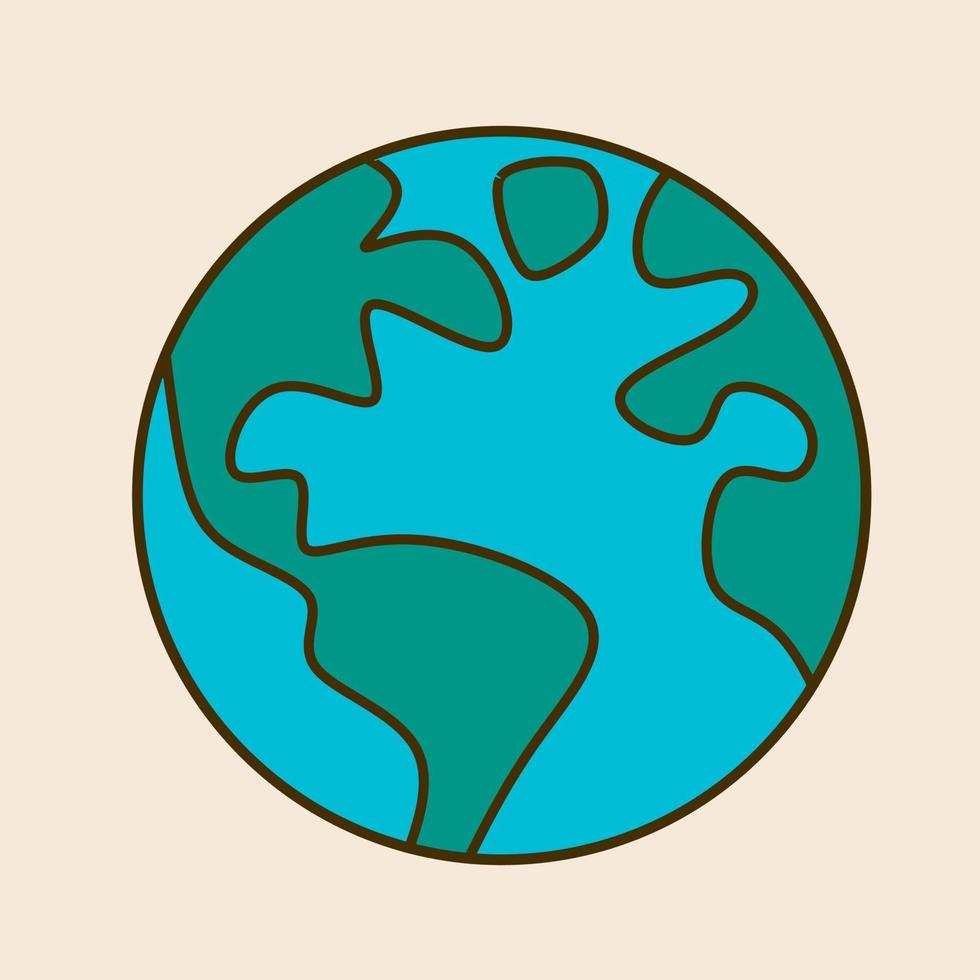 The earth from the space illustration vector