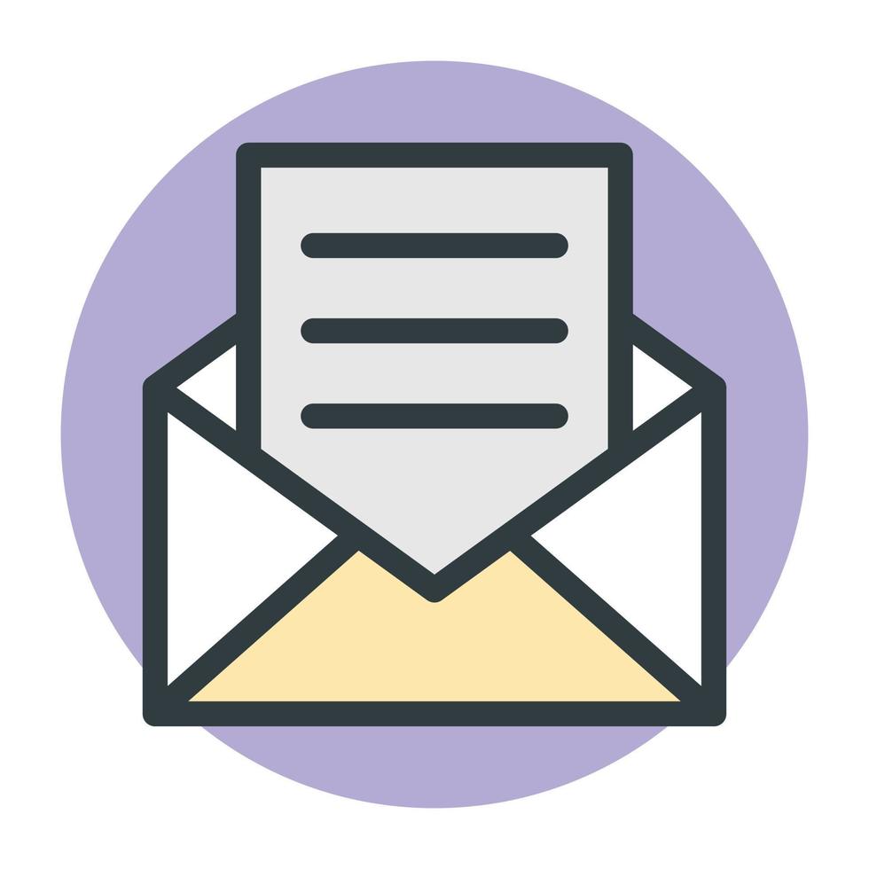 Trendy Inbox Concepts vector