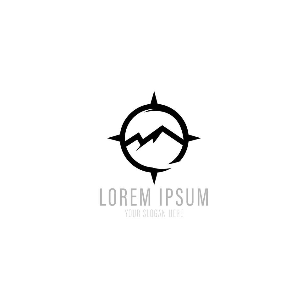 Mountain Logo Template. Vector Illustration.