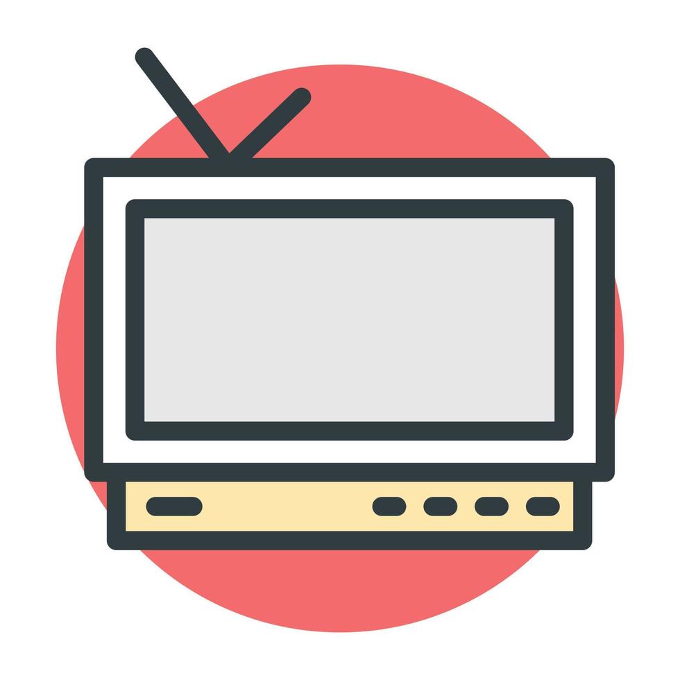 conceptos de televisión de moda vector