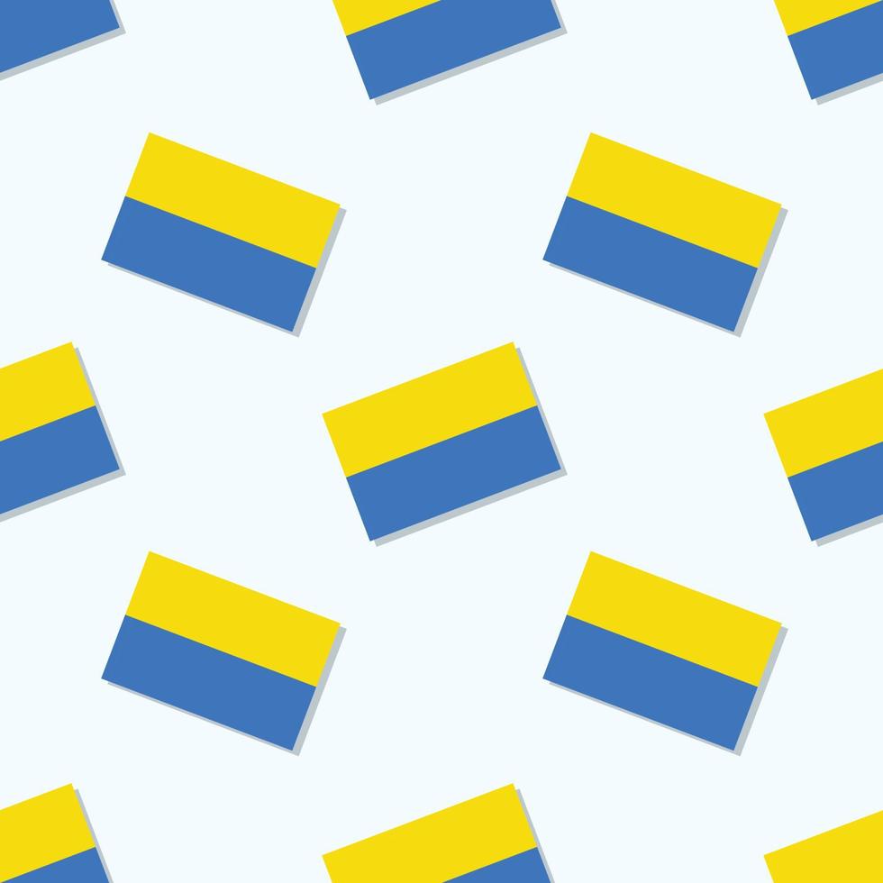 Seamless Ukraine flag in flat style pattern vector