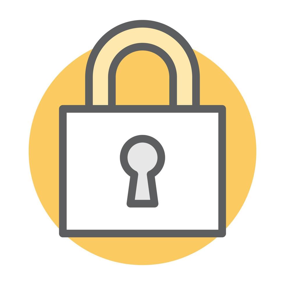 Trendy Lock Concepts vector