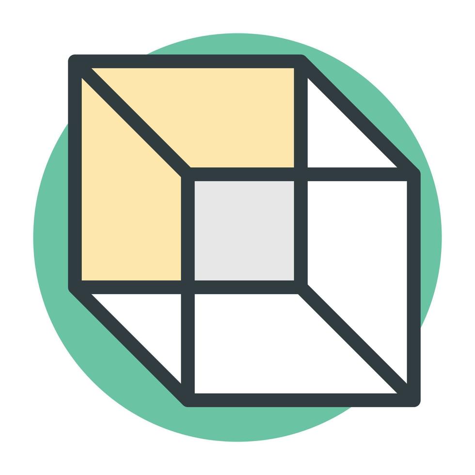 Cube Shape Concepts vector