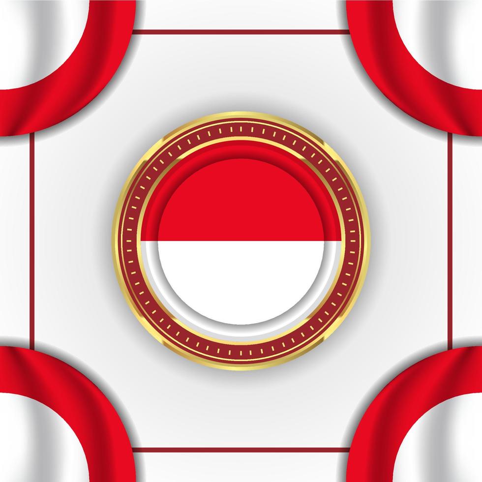 indonesia flag background concept for indonesia independence day illustration vector