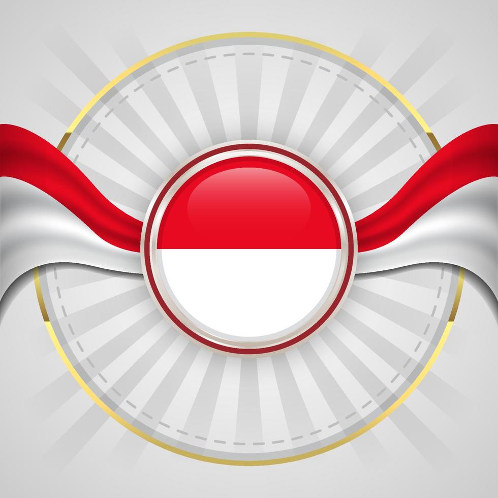 indonesia flag background concept for indonesia independence day illustration vector