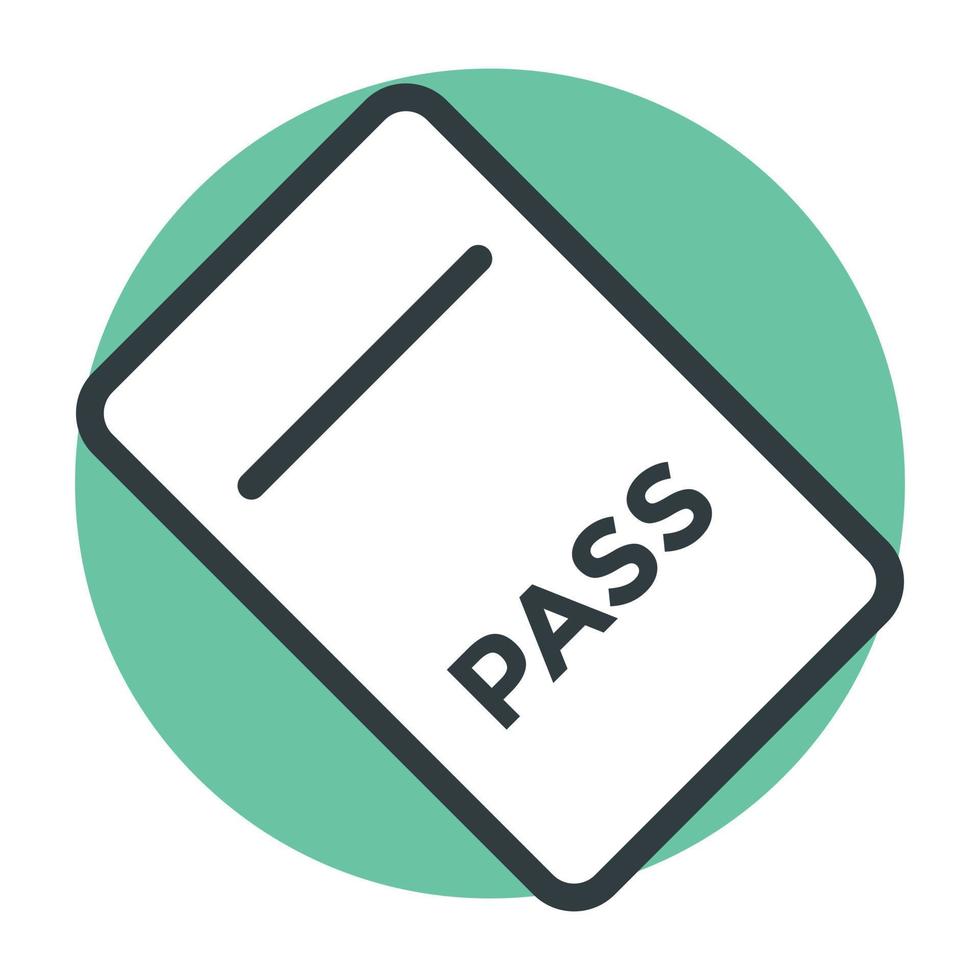 Trendy Pass Concepts vector