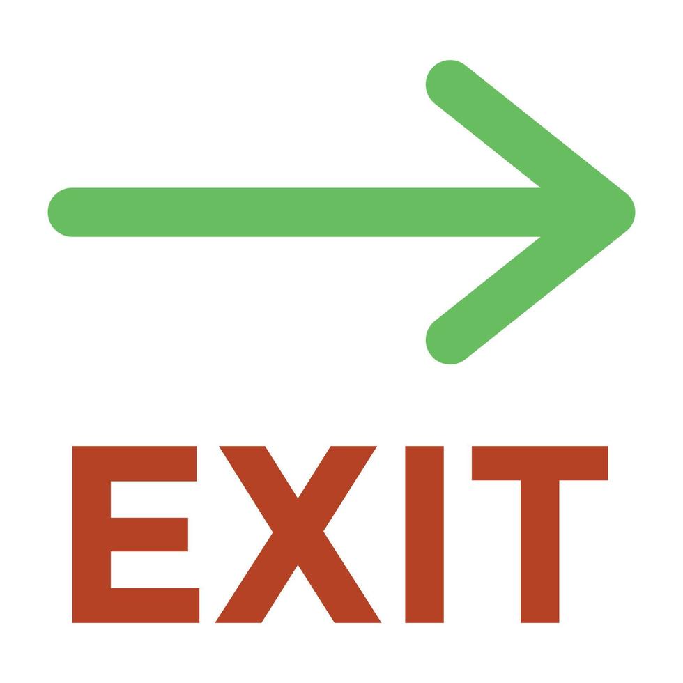 Exit Arrow Concepts vector