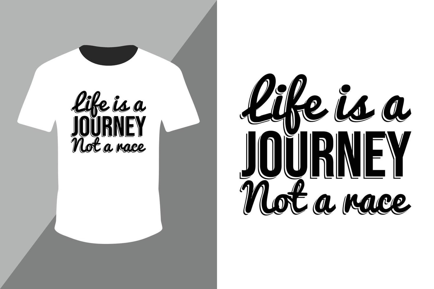 Life is journey enjoy the ride typography for t shirt design vector