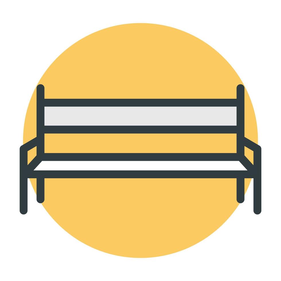 Trendy Bench Concepts vector