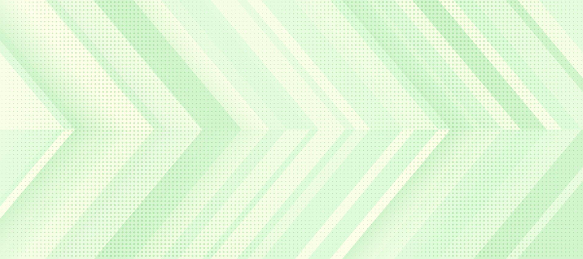 Modern and minimal pastel color geometric shape banner design.  Halftone dotted pattern decoration. Light green angle arrow overlapping layered abstract background. Vector illustration