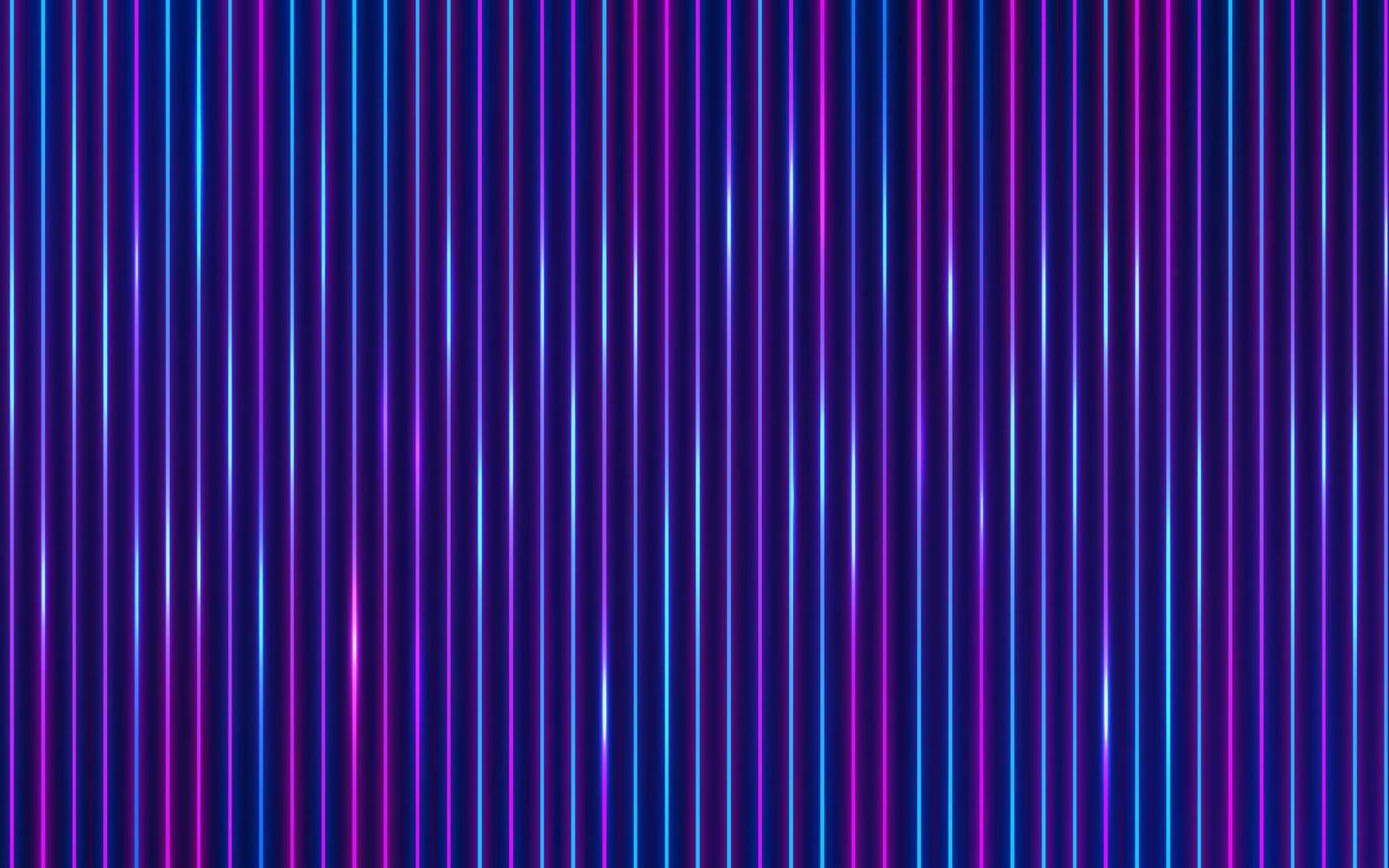 Red and blue perspective vertical glowing neon light on dark blue background. Modern futuristic template design. Abstract glowing laser lines pattern, Ultraviolet, Cyan vibrant colors. EPS10 vector