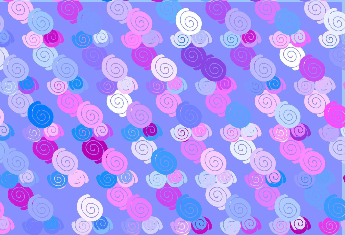 Light Pink, Blue vector pattern with liquid shapes.