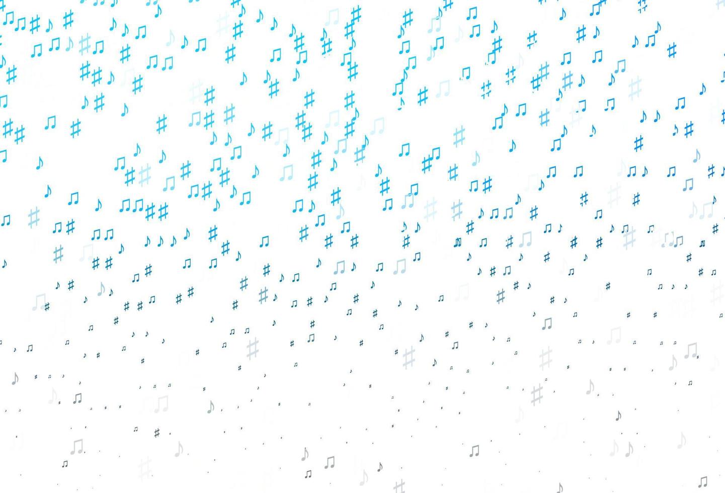 Light BLUE vector pattern with music elements.