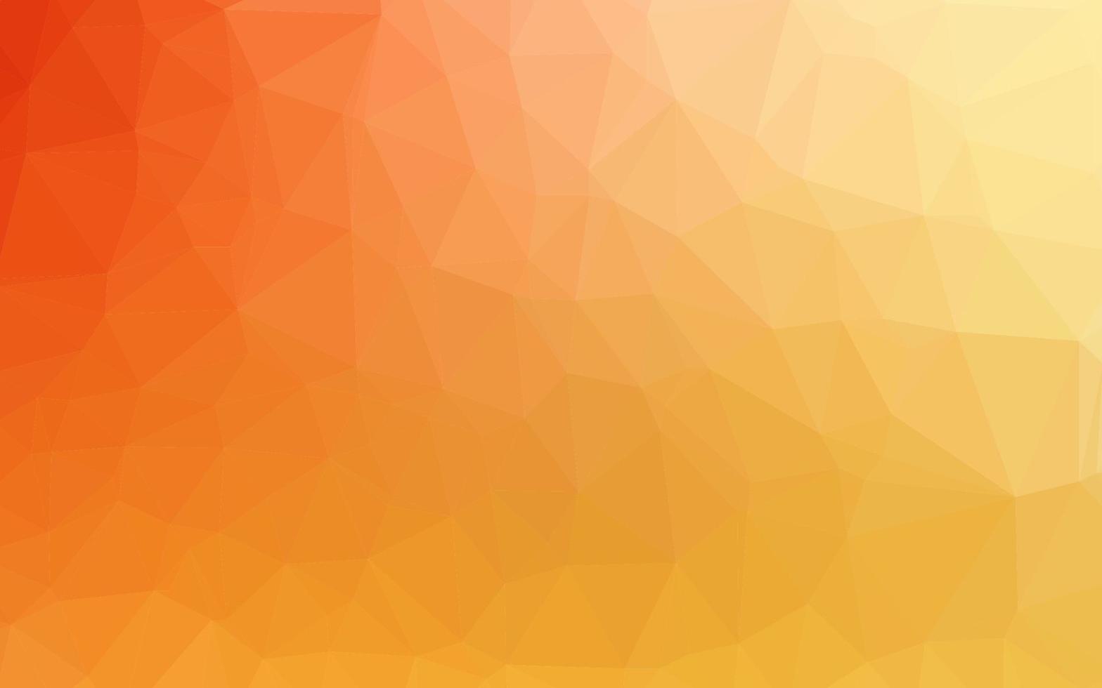 Light Yellow, Orange vector abstract polygonal texture.