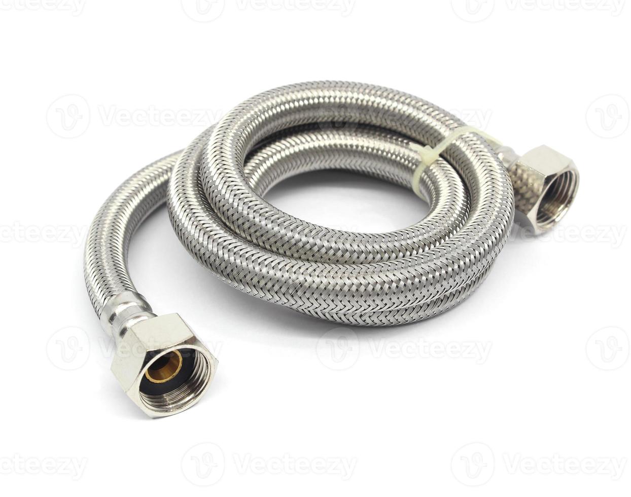 metal hose studio shoot with white background photo