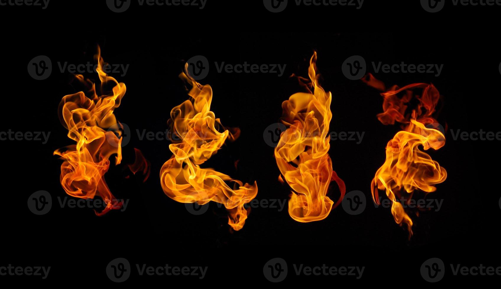 Burning fire collection background photo