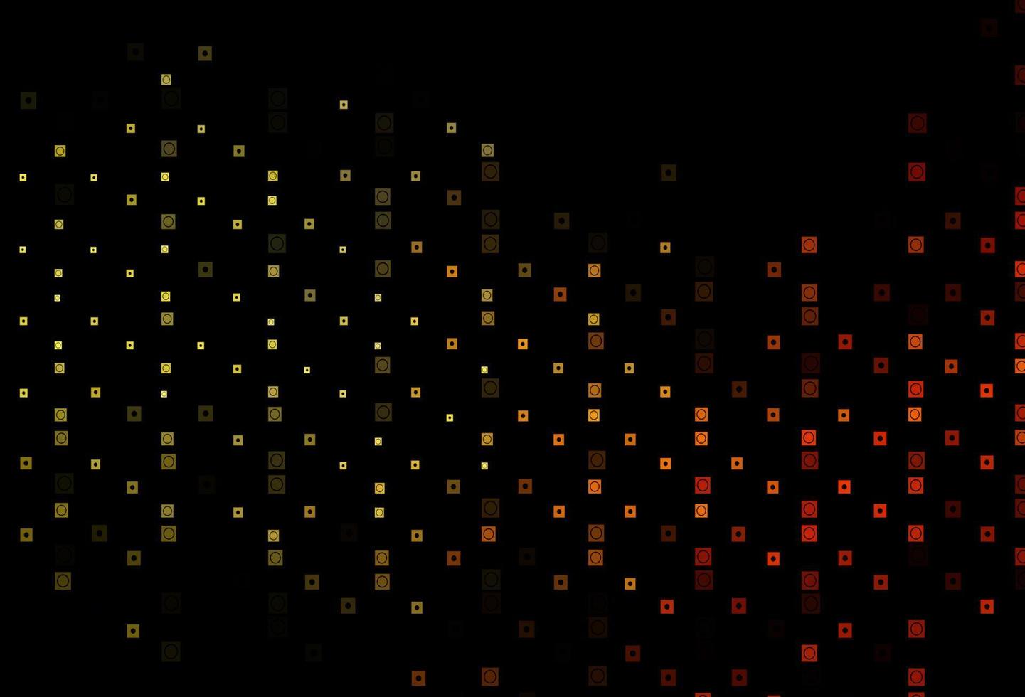 Dark Orange vector layout with lines, circles.