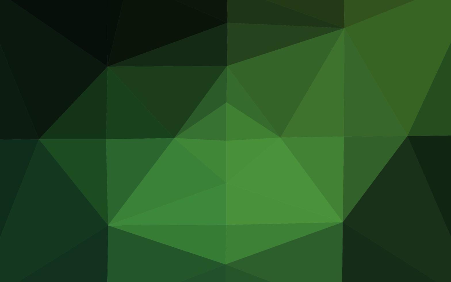 Dark Green vector polygon abstract layout.