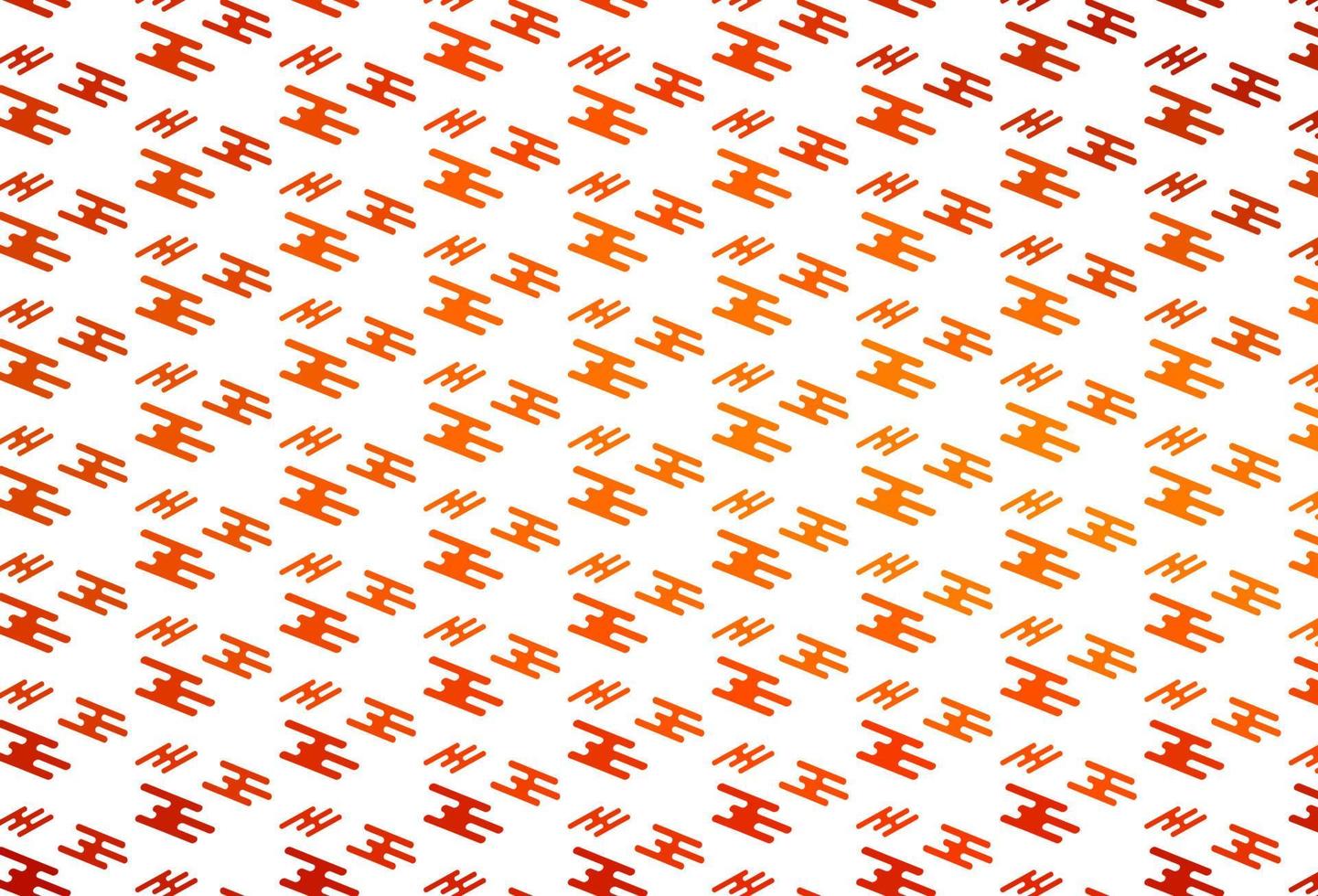 Light Orange vector pattern with narrow lines.