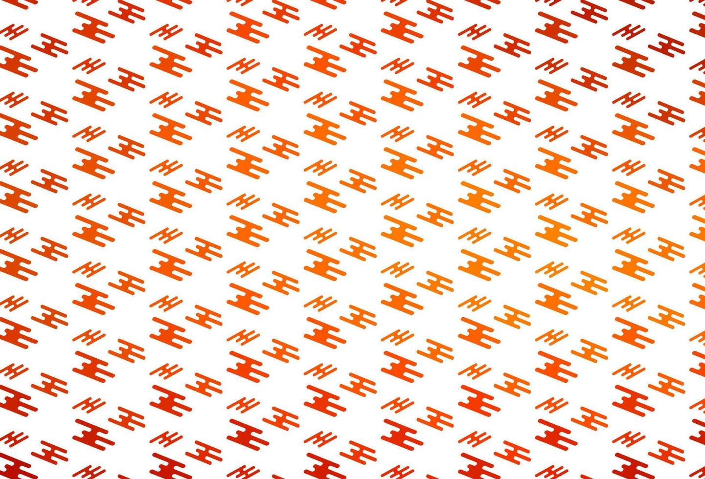 Light Orange vector pattern with narrow lines.